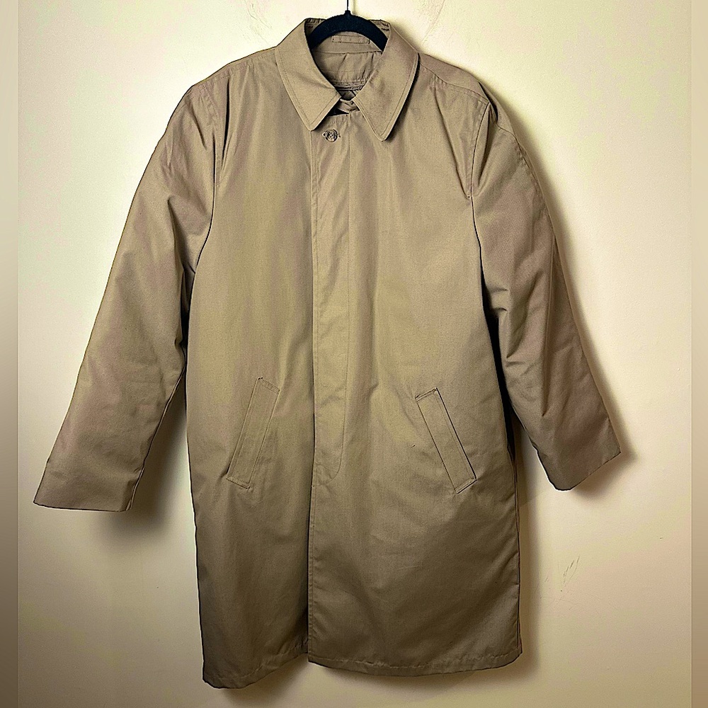 LORD & TAYLOR Men’s Nylon Overcoat 44L Goose Down